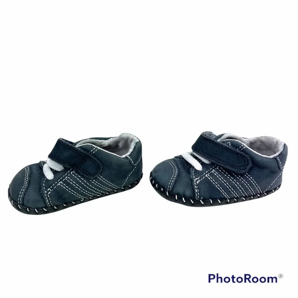 Pediped Navy Blue Infant Soft Soled Shoes 0-6 Months